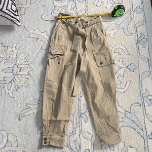 Moon River Tan Straight Leg Pants